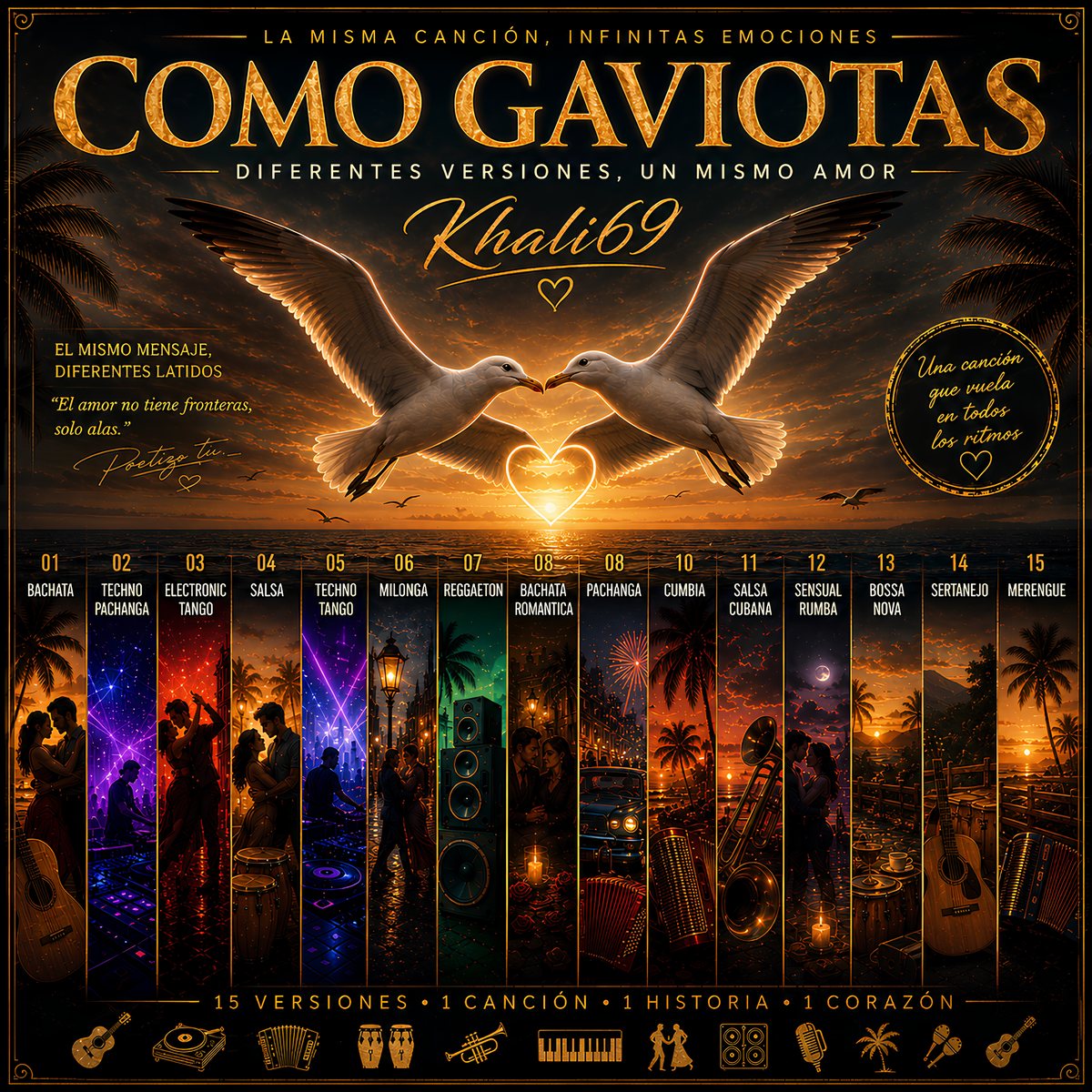 Copertina di Como gaviotas, Khali69